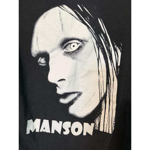 Marilyn Manson Black Unisex Band Tee Size Medium - Picture 3 of 6